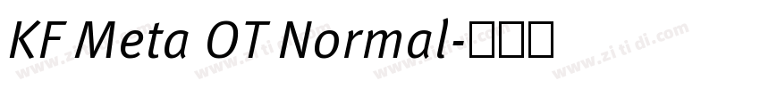 KF Meta OT Normal字体转换